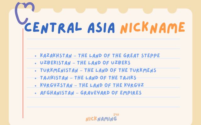 Central ASIA NICKNAME