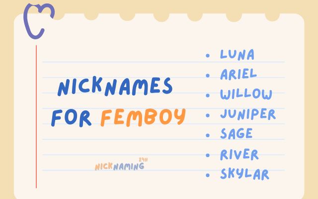 Nicknames For Femboy