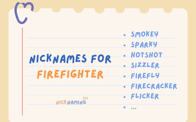 Best 100 Firefighter Nicknames: Funny, Cool & Lovely