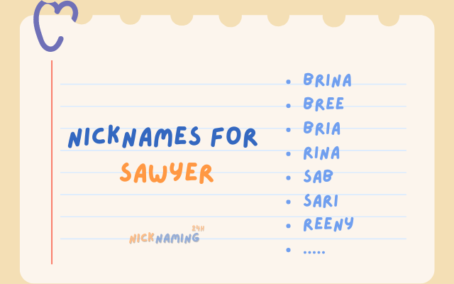 Top 99+ Nicknames for Sawyer – Unique and Creative Ideas