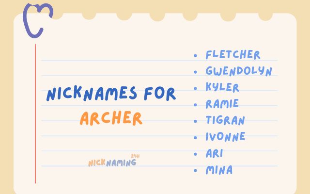 Nicknames For Archer – Inspired by Biometric Fingerprints