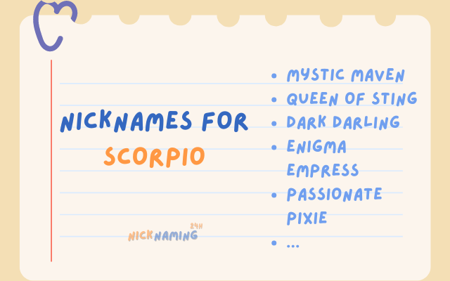 Best 50+ Nicknames For Scorpio: Mysterious, Magnetic & Powerful