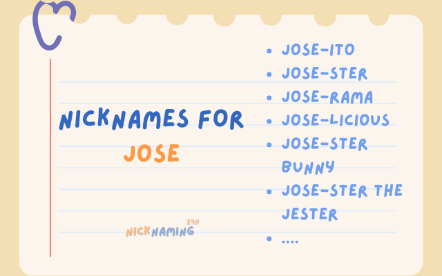 nicknames for jose