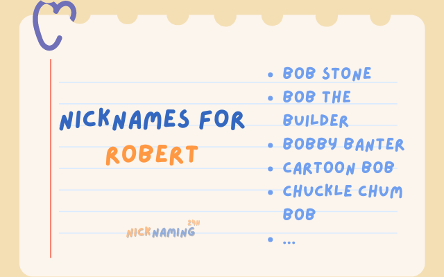 nicknames for robert