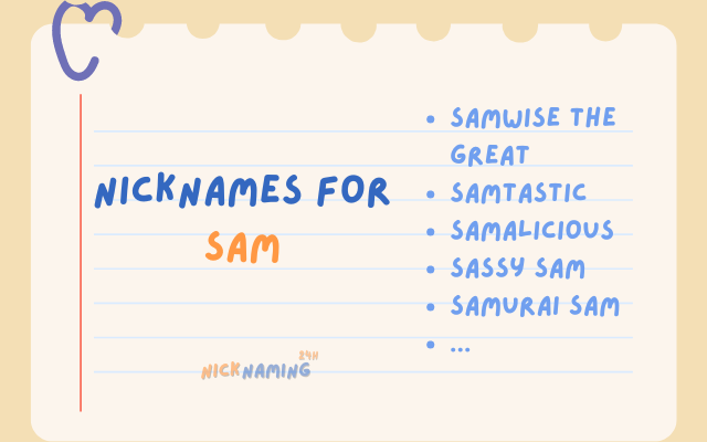 Top 50+ Nicknames for Sam That Capture His or Her Personality