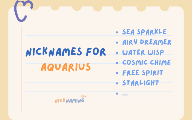 nicknames for Aquarius