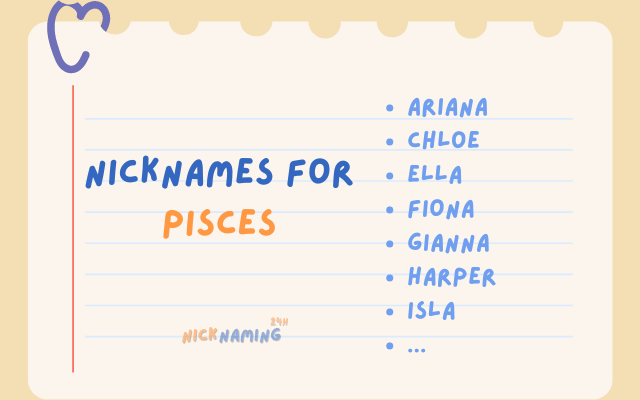 Dreamy and Whimsical Nicknames for Pisces