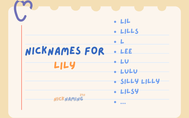 Best 50+ Adorable and Lovely Nicknames for Lily