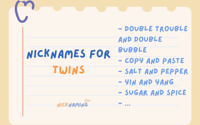 nicknames for twins